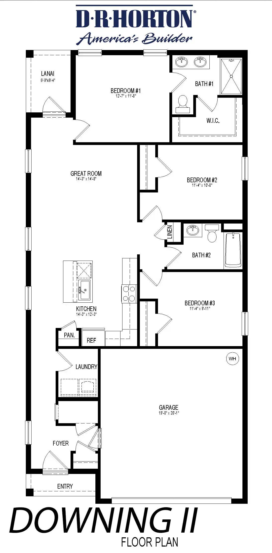 D.R. Horton - Driftwood Bay Village - Downing II Home Elevation at West Port in Port Charlotte