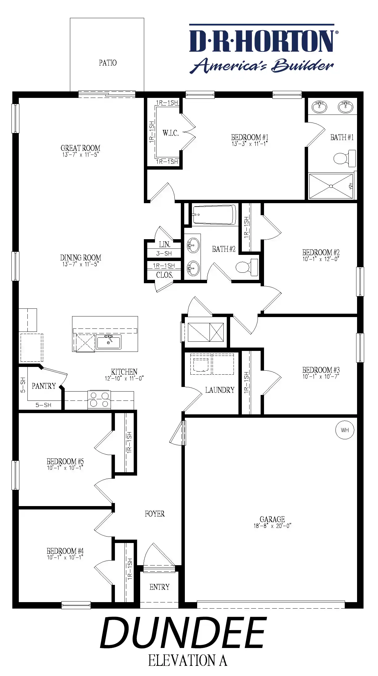 DR Horton - Driftwood Bay Village - Dundee Home Elevation at West Port in Port Charlotte