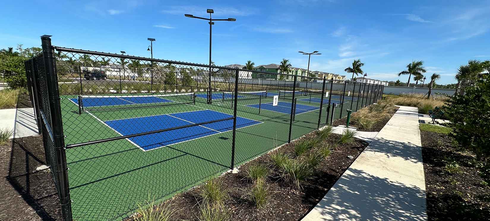 Cove Amenity Center Pickleball Courts at West Port in Port Charlotte Florida