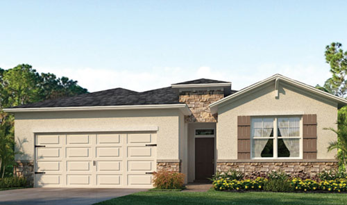 D.R. Horton Delray Home Plan in The Cove at West Port Community Port Charlotte Florida 