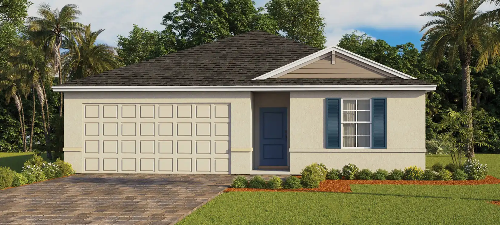 DR Horton - Driftwood Bay Village - Archer II Home Elevation at West Port in Port Charlotte