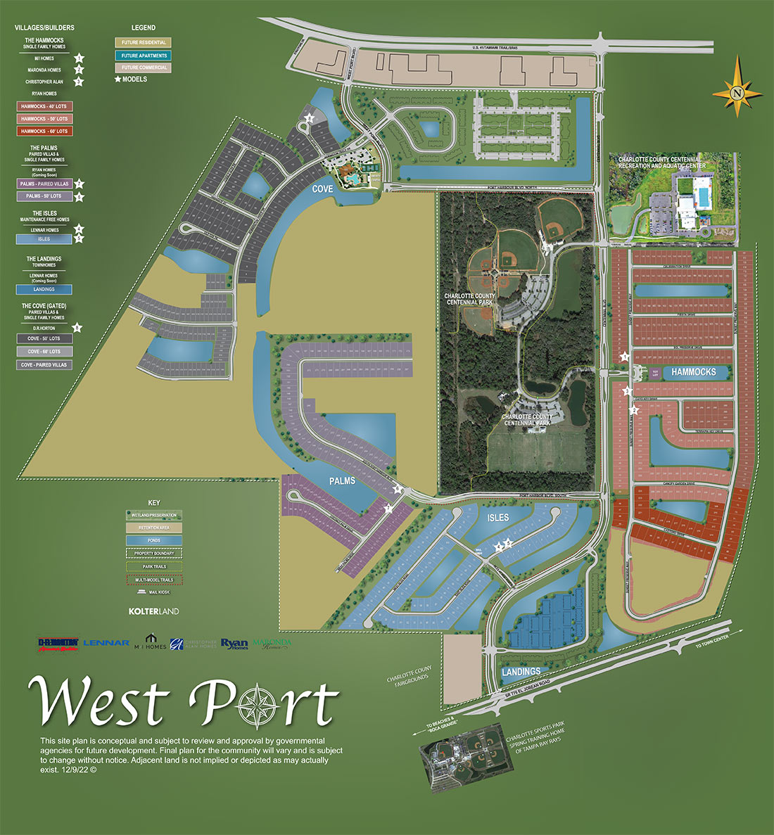 West Port Site Plan Port Charlotte Fl