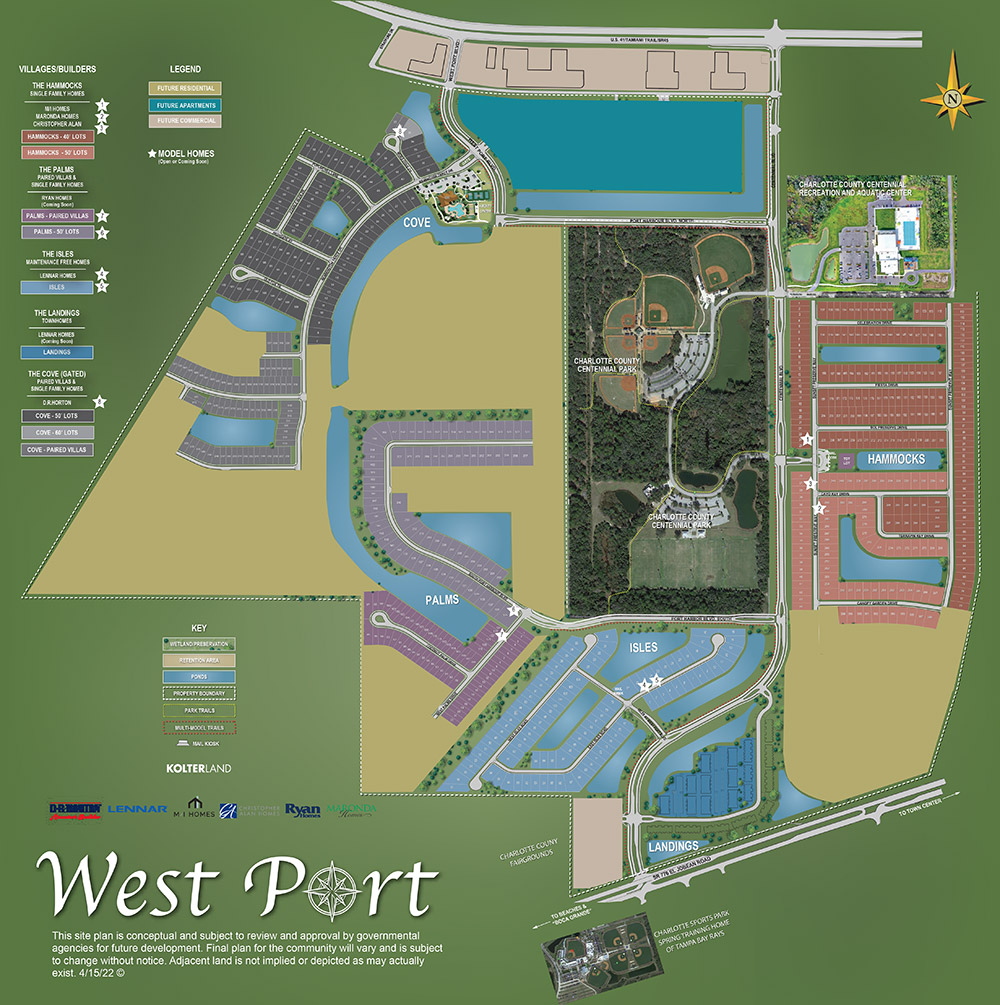 West Port Site Plan Port Charlotte Fl